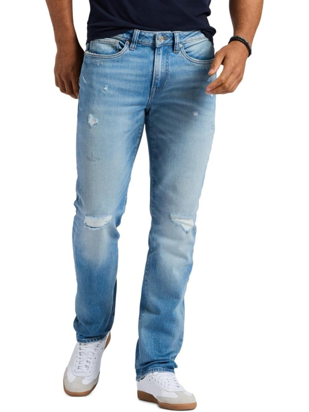 Men's Straight Leg Jeans - Classic Fit, Comfortable Denim, Casual Style
